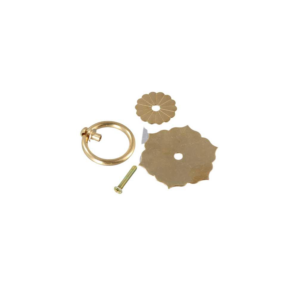 Furniture Hardware Drop Pulls - Bronz Renkli Pirinç Kaplama Arka Plaka,